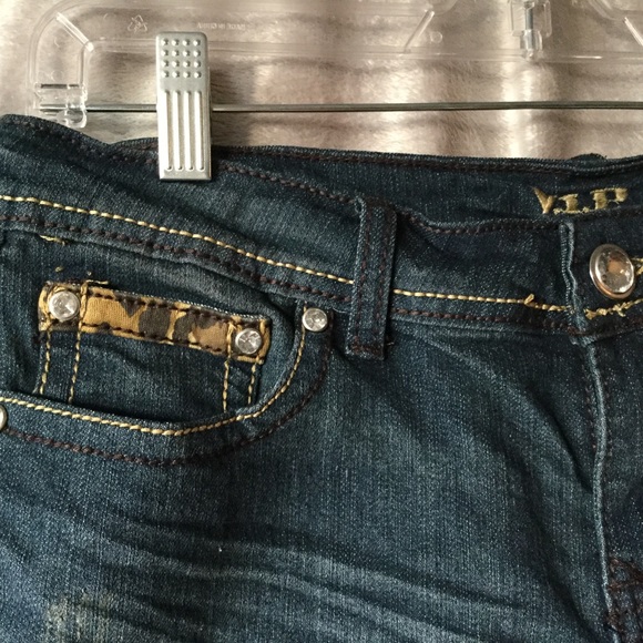 V.I.P. Capri Jeans with Camo Trim Size 9/10 - Picture 8 of 8